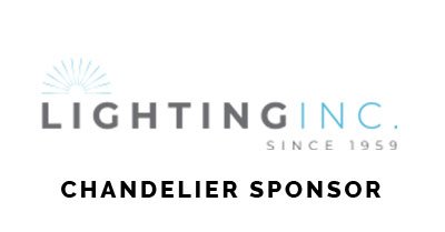 Lighting Inc Logo with Chandelier Sponsor