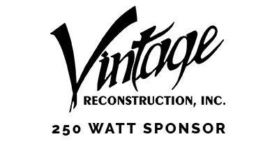 Vintage Reconstruction Logo with 250 Watt Sponsor