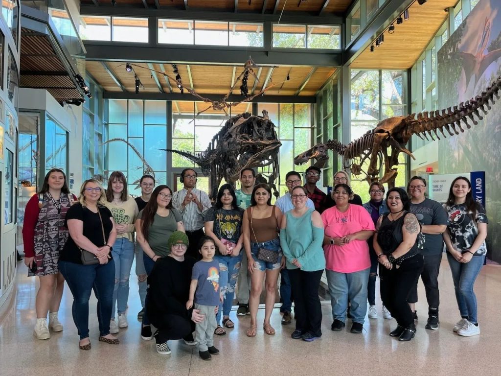 THRU Project participants attend a life skills event sponsored by Broadway Bank at the Witte Museum April 2023